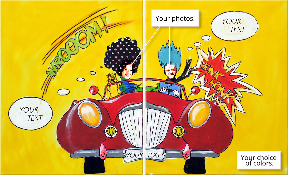 Aartwerk Studio, Double Painting<br> <em>Baby You Can Drive my Car</em> (3h)