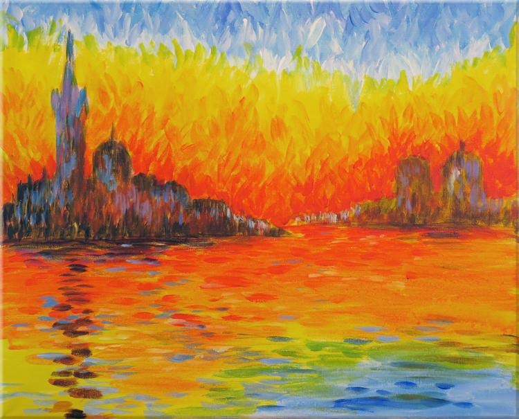 Aartwerk adaptation: <br>Claude Monet, <em>San Giorgio Maggiore at Dusk,1908-12</em> (2h)